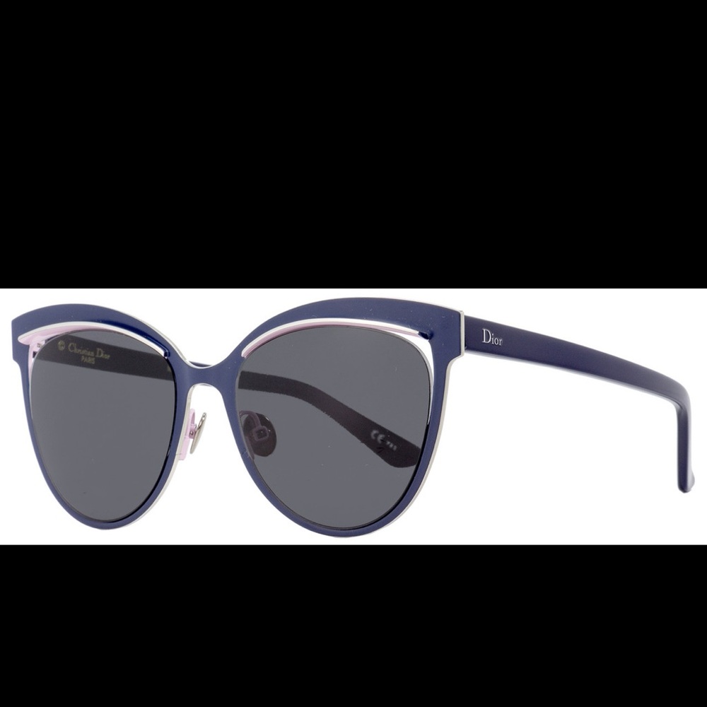 Dior Cateye Sunglasses JB3Y1 Dark Blue/Pink 54mm